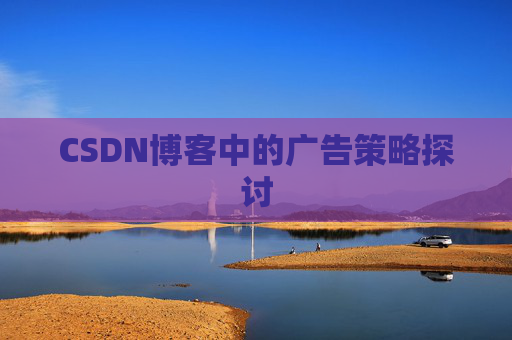 CSDN博客中的广告策略探讨
